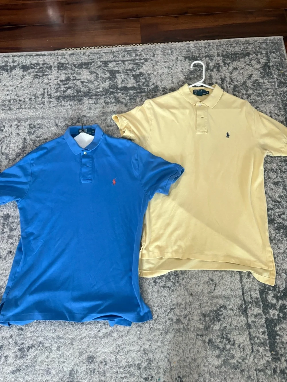 Ralph Lauren Blue & Pale Yellow Polo Pair